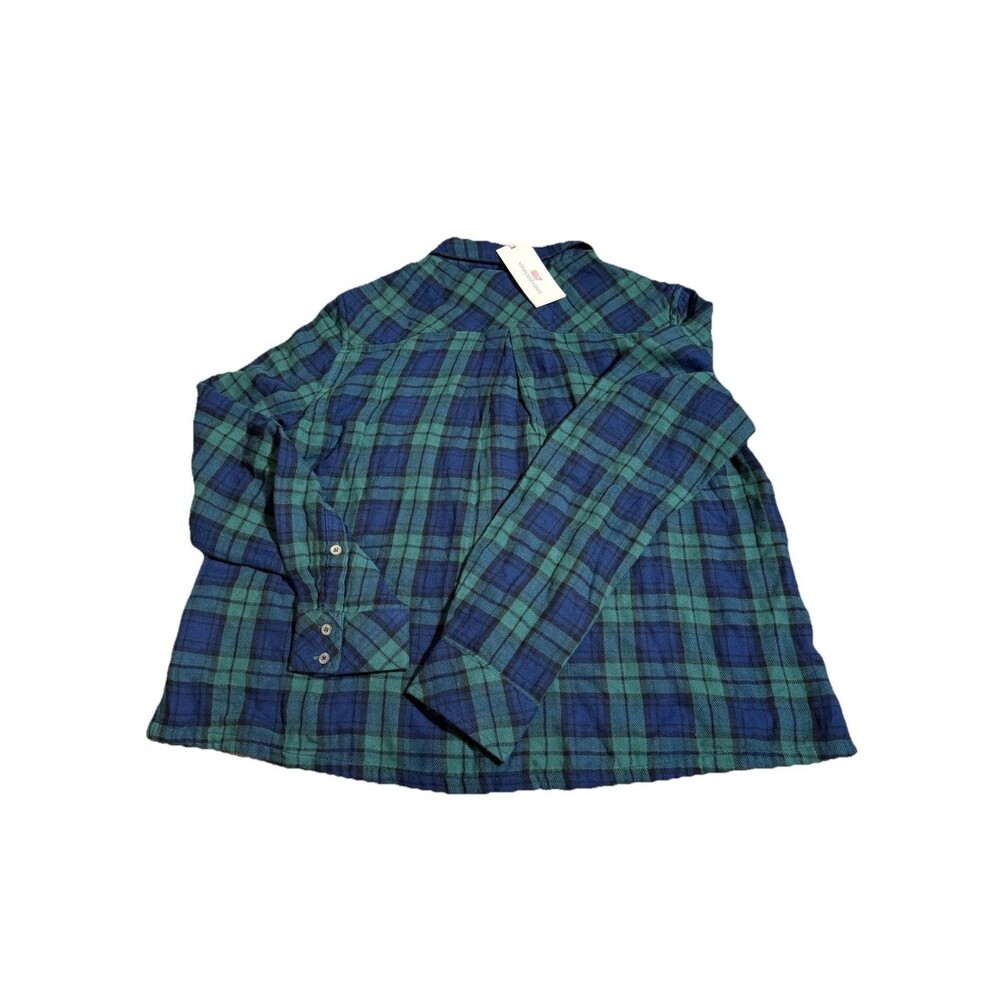 Vineyard‎ Vines Button Down Shirt Charleston Green Navy Plaid Men Small NWT $128 - Picture 6 of 9